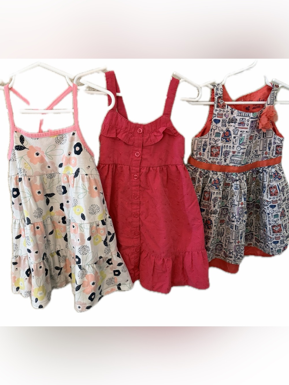 Girls 3T Summer Bundle Dresses 3 Pieces-Cherokee, Mack, Jumping Beans